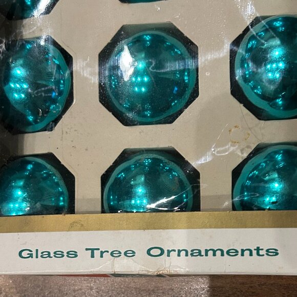 23 vintage blue glass tree ornaments by George Franke Sons Co. - Picture 2 of 6